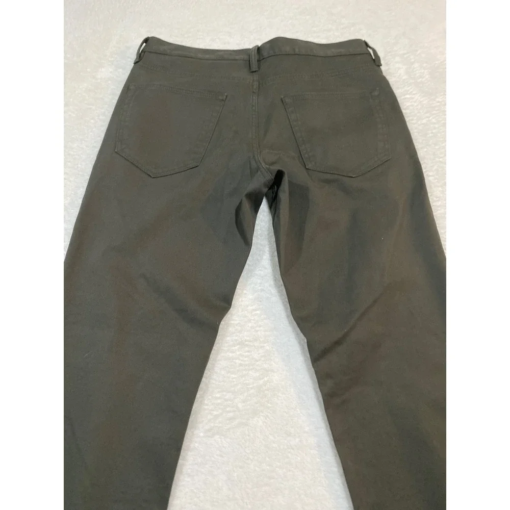 Banana Republic Traveler Pants Mens 30x32 Slim Fit Olive Green Twill NWT $110